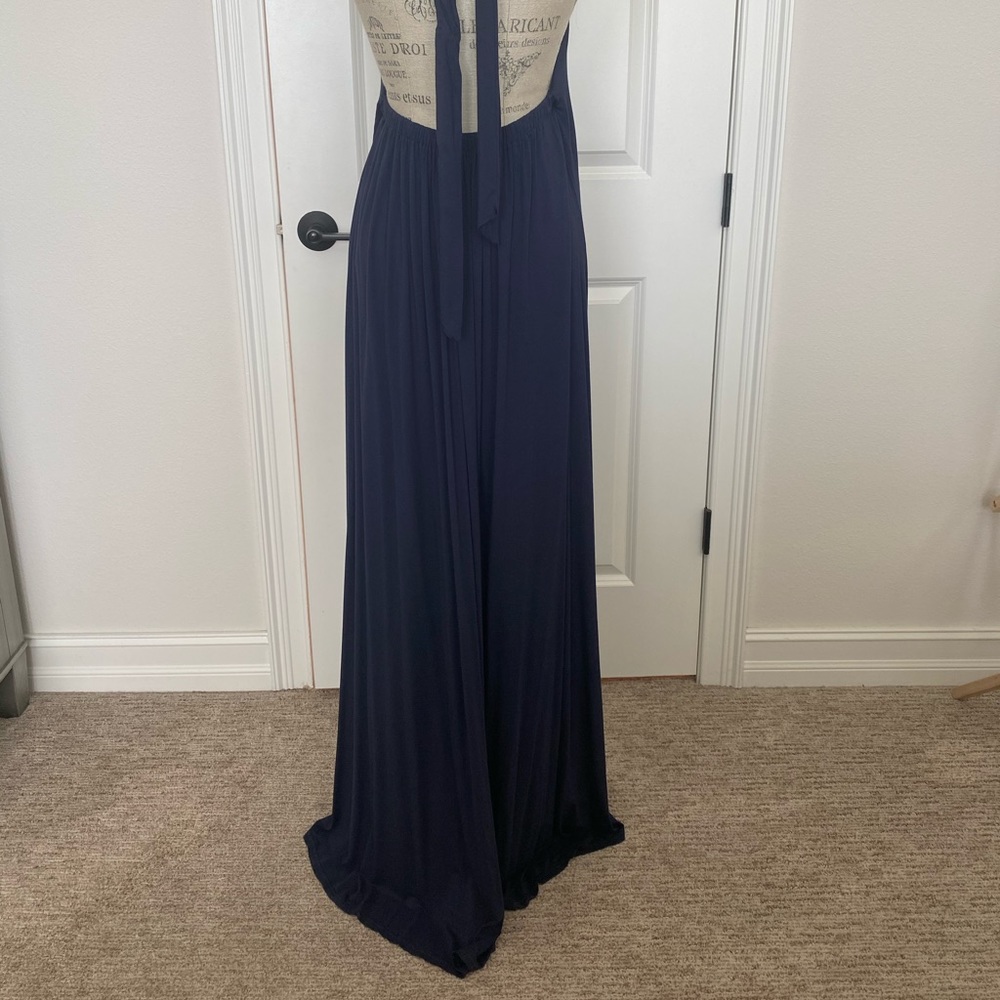 Michael Lauren Navy Blue Maxi Dress - Picture 5 of 5